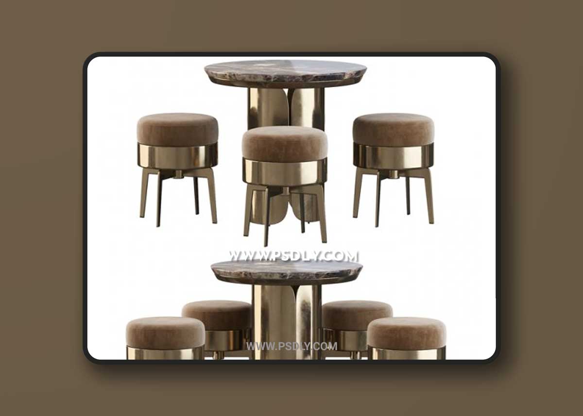 Gabriel Coffe Table and Feel Good Pouf