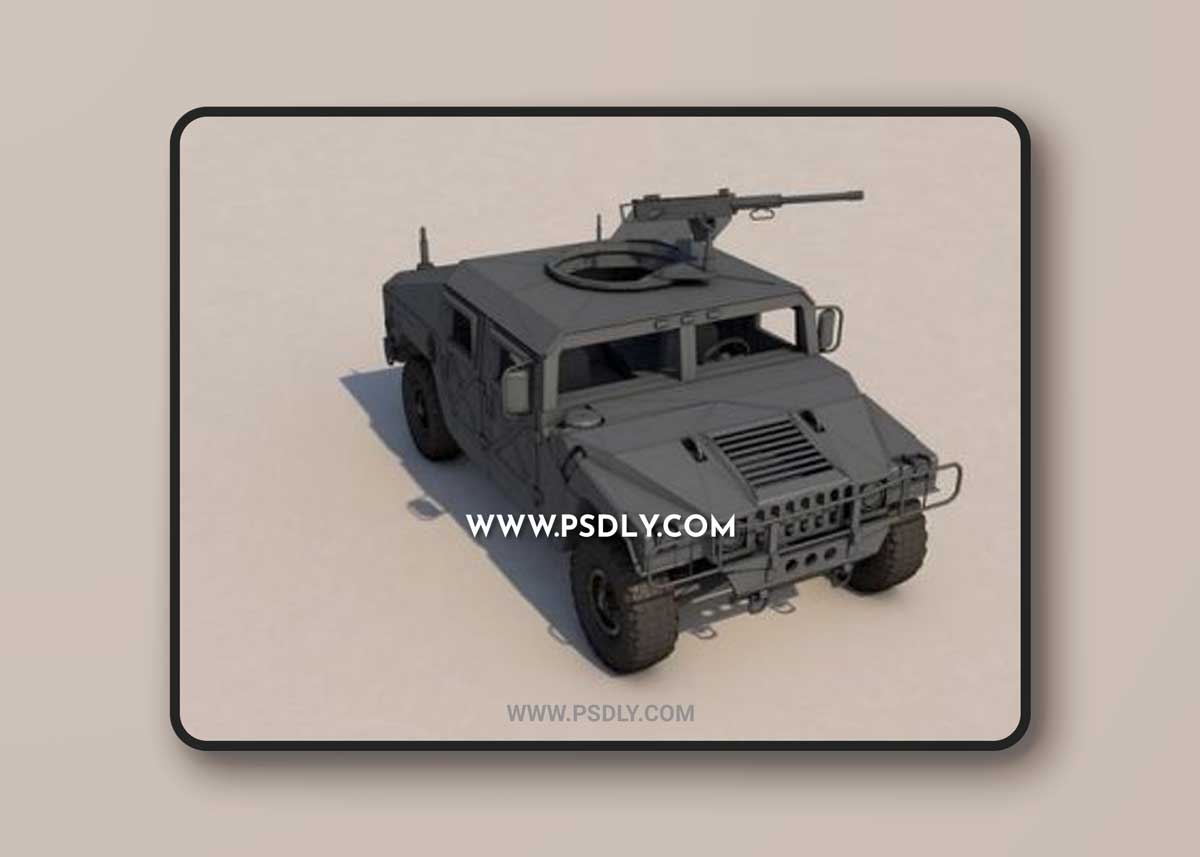 HUMMER LowPoly 3D model
