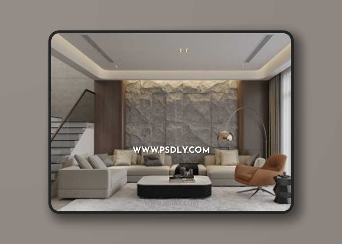 Interior Kitchen – Livingroom 02 Scene By Nguyen Ngoc Tung