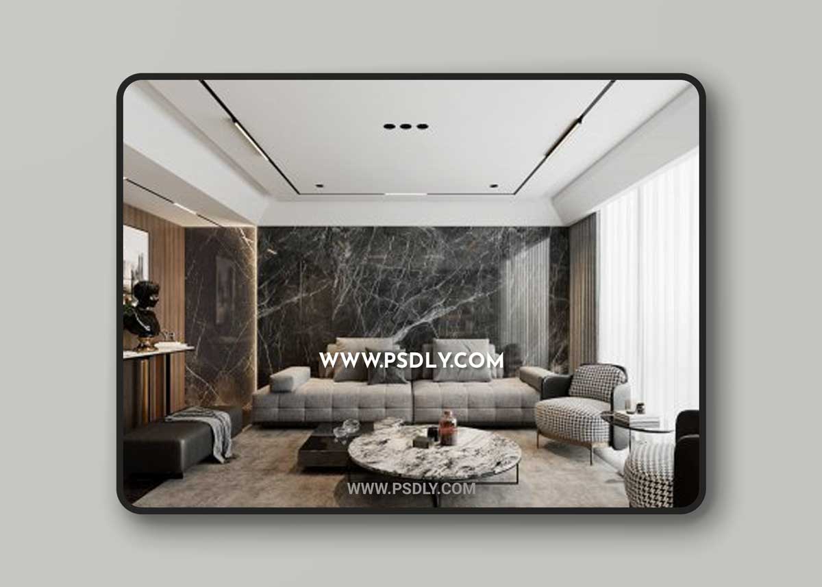 Interior Living Room by Kien Nguyen 3D Models