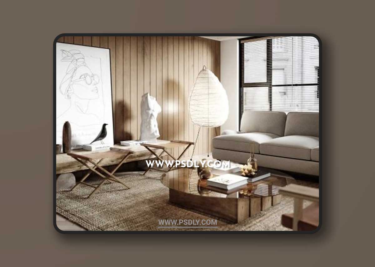 Interior Livingroom - Kitchen by Tung Trieu