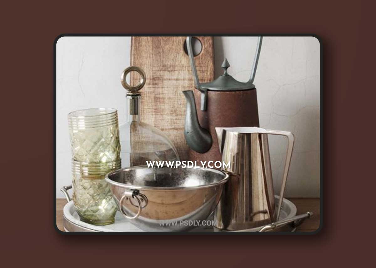 Kitchenware Set 05 3D Models