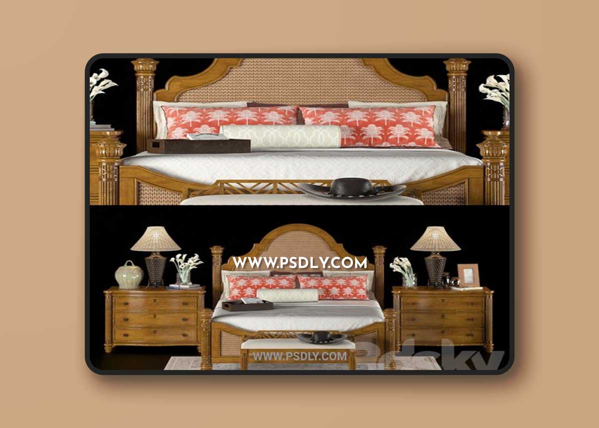 LEXINGTON HOME BRANDS ISLAND ESTATE BY TOMMY BAHAMA HOME ROUND HILL BED