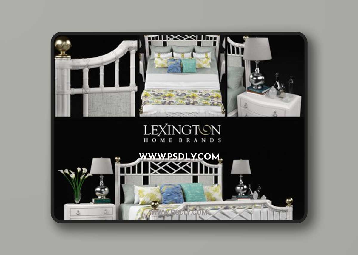 LEXINGTON | Pritchards Bay Panel Bed 3D Models