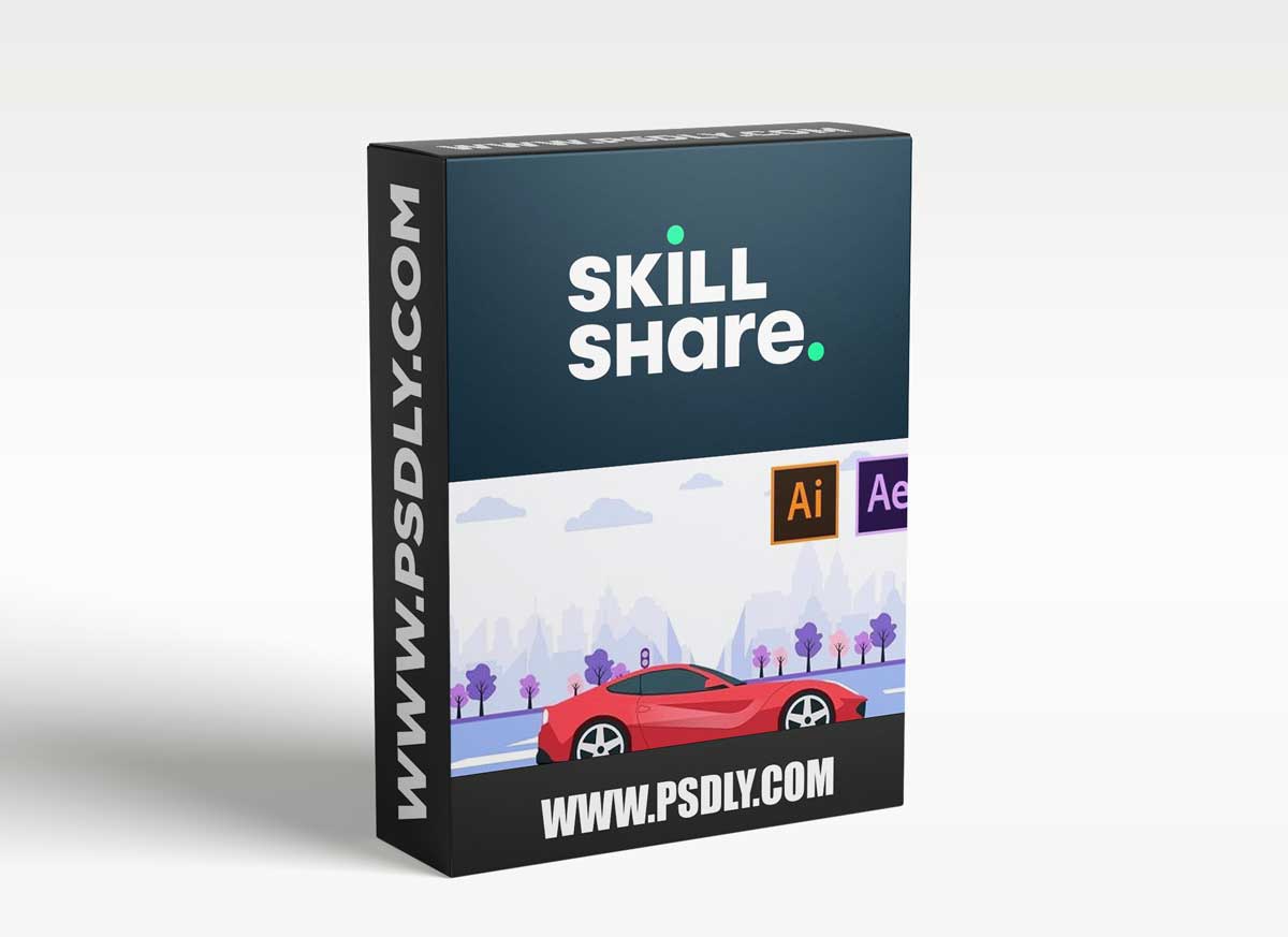Learn How to Draw and Animate a Car and a Street by Using Illustrator and After Effects (beginner)