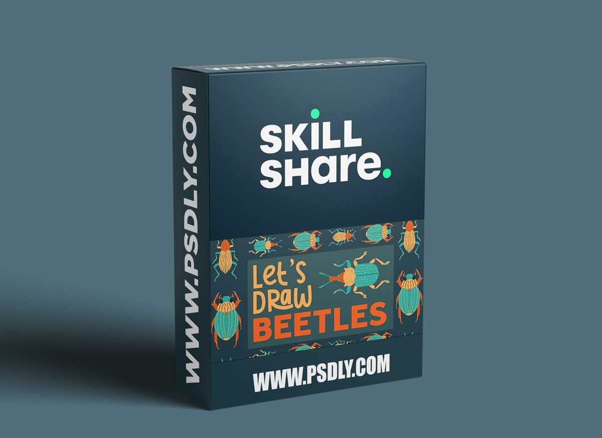 Let's Draw Simple Beetles | Procreate Illustration & Seamless Pattern