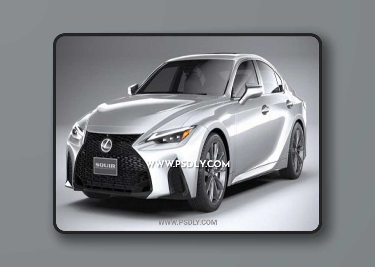 Lexus IS F-Sport 2021 3D Model