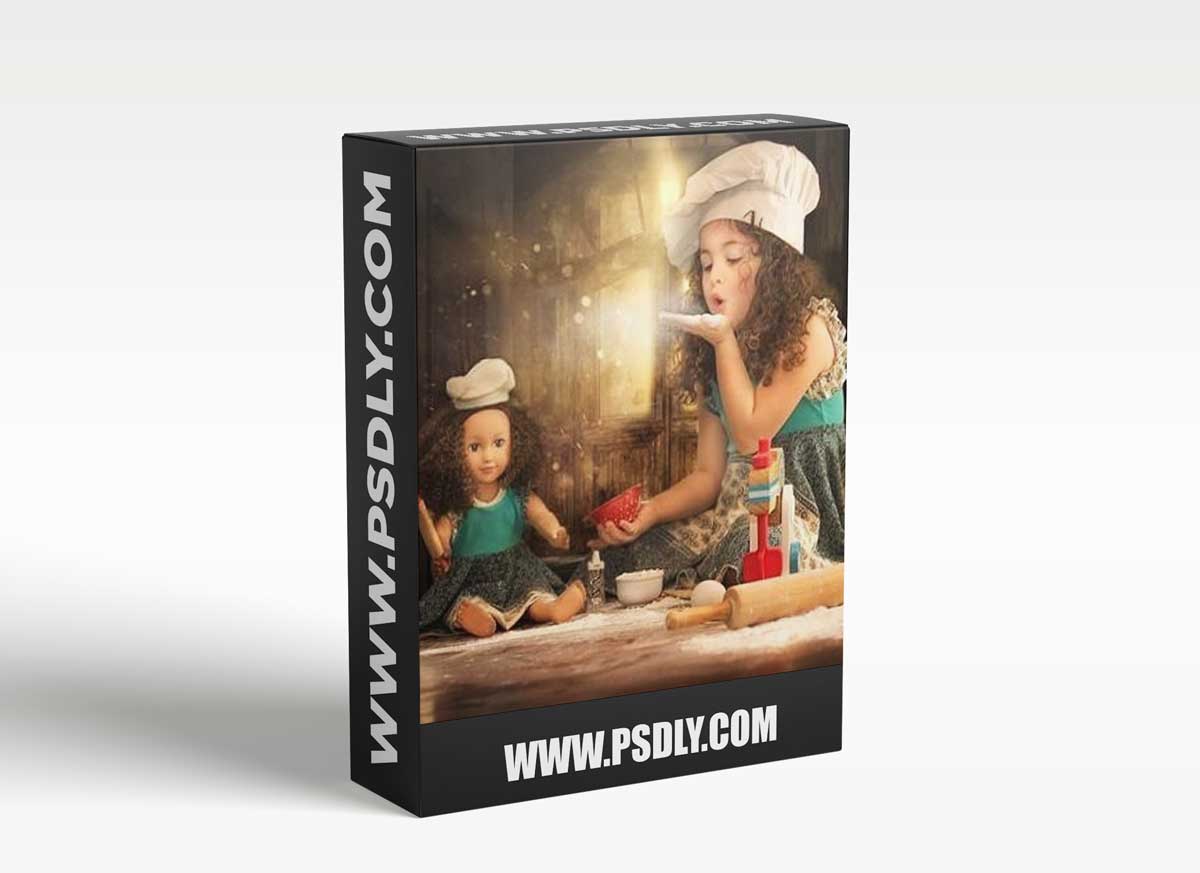 Lisset Perrier Photography - Baking Girl Composite