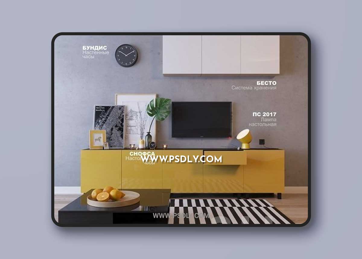 Living room IKEA 3D Model