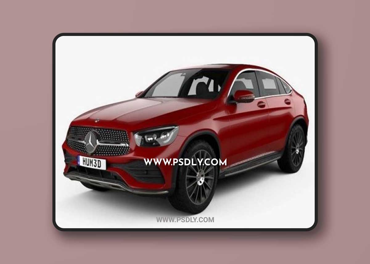 Mercedes-Benz GLC-class AMG-Line coupe 2019 3D model