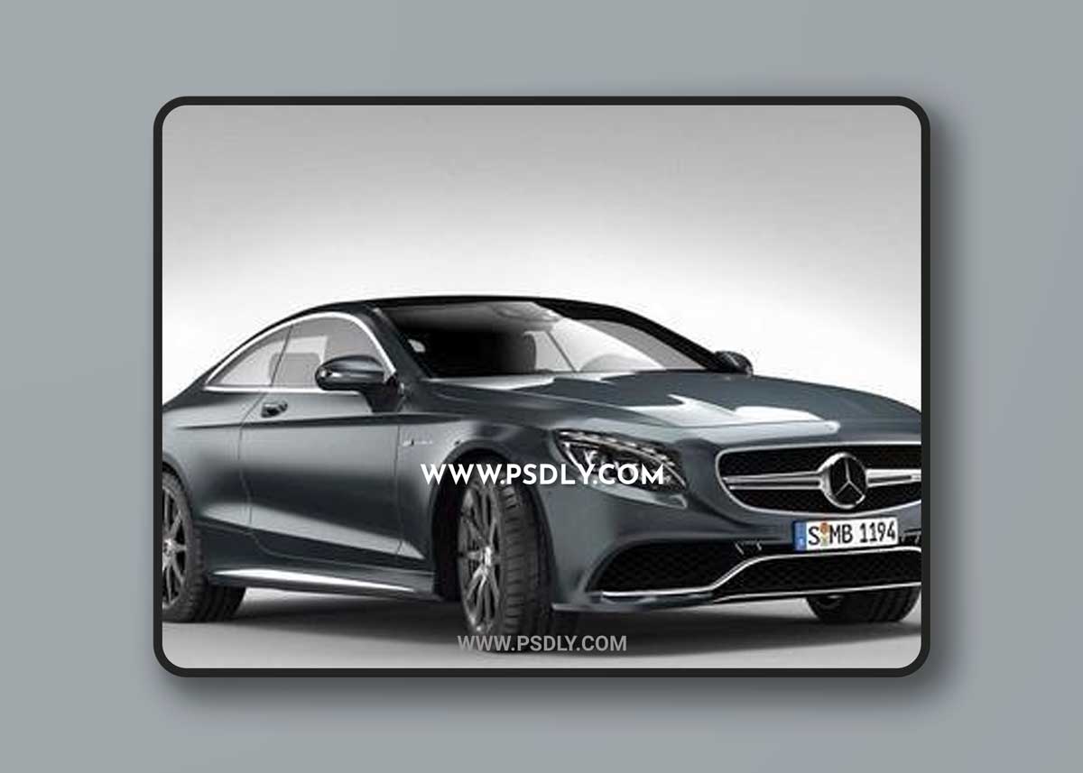 Mercedes Benz S63 AMG Coupe 3d Model