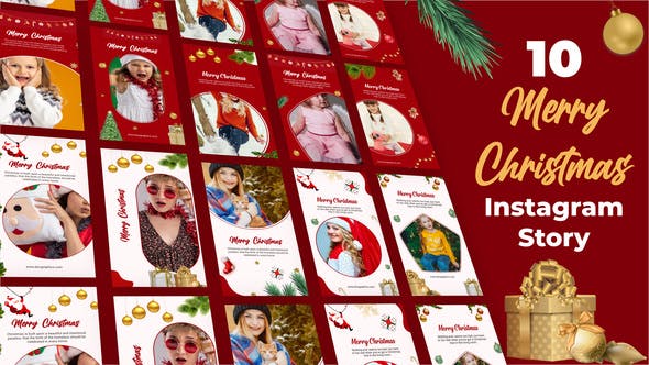 Videohive Merry Christmas Instagram Stories 34576784