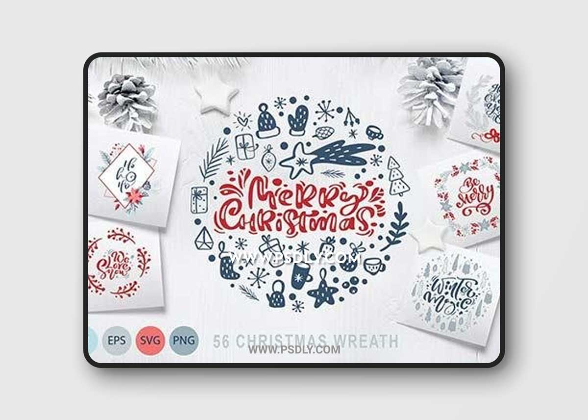 Merry Christmas wreath