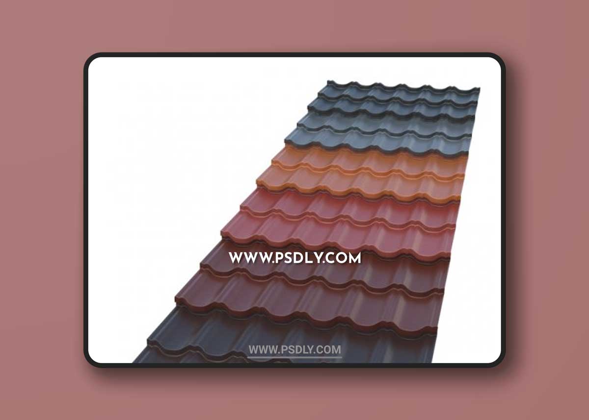 Metal tile FINNERA Ruukki - Facade element - 3D Models - 3DSKY