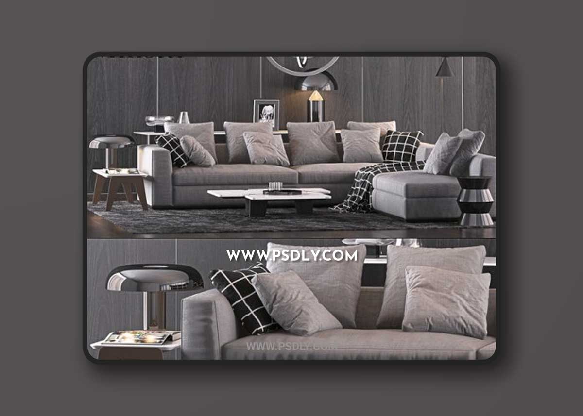 Minotti Set 9 3D Models