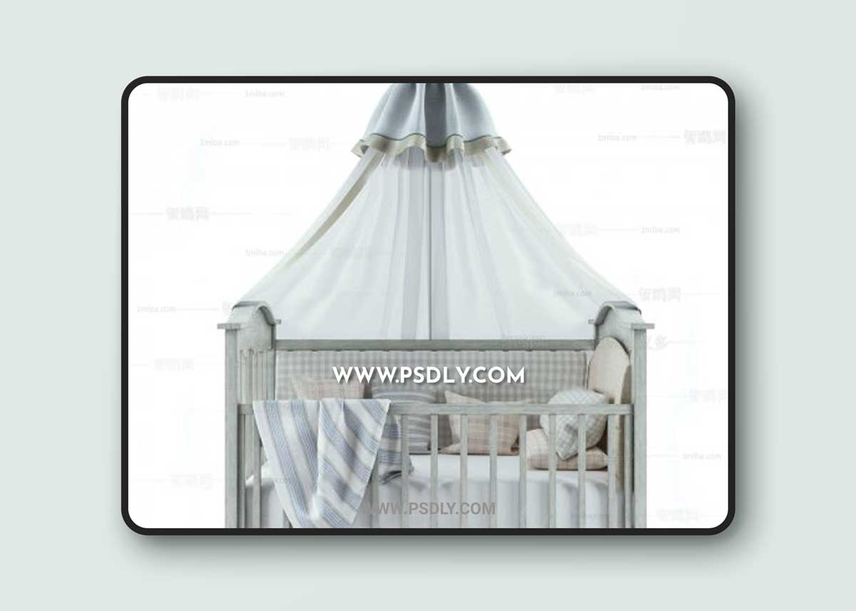 Modern Crib 3D Models