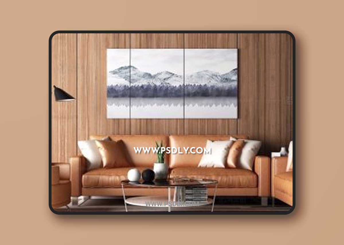 Modern sofa living room 3D Models