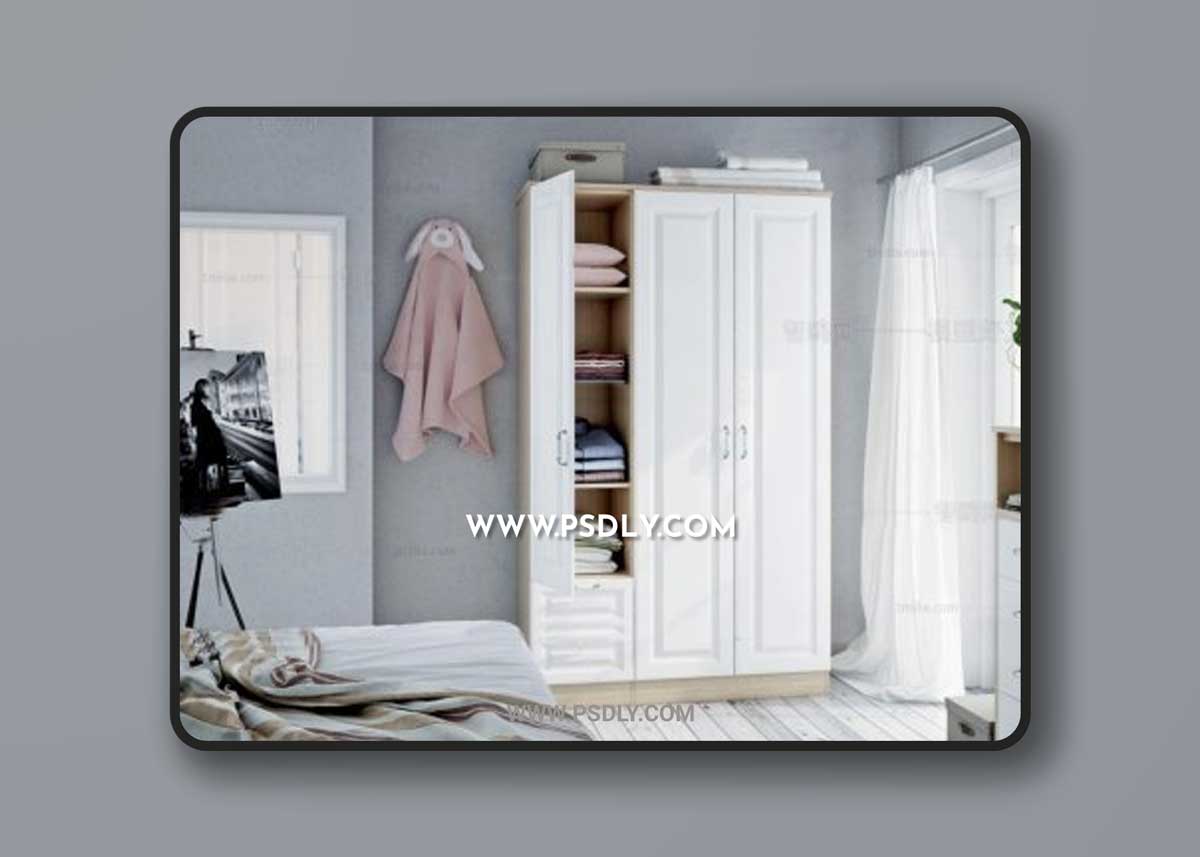 Nordic wardrobe bedroom