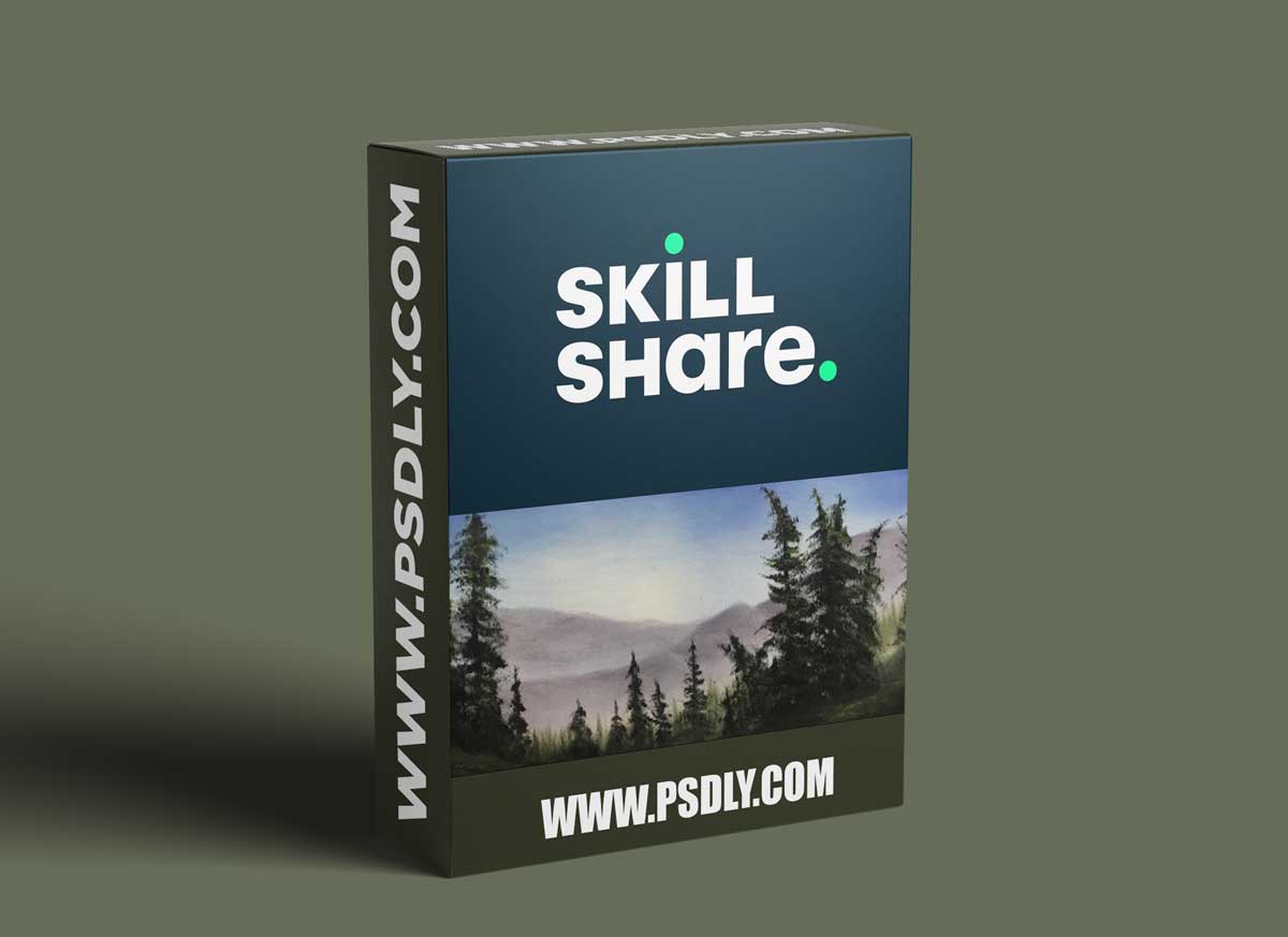 Oil Painting For Beginners - How To Paint Trees And Hills With Oil Paint | Demo Oil Painting