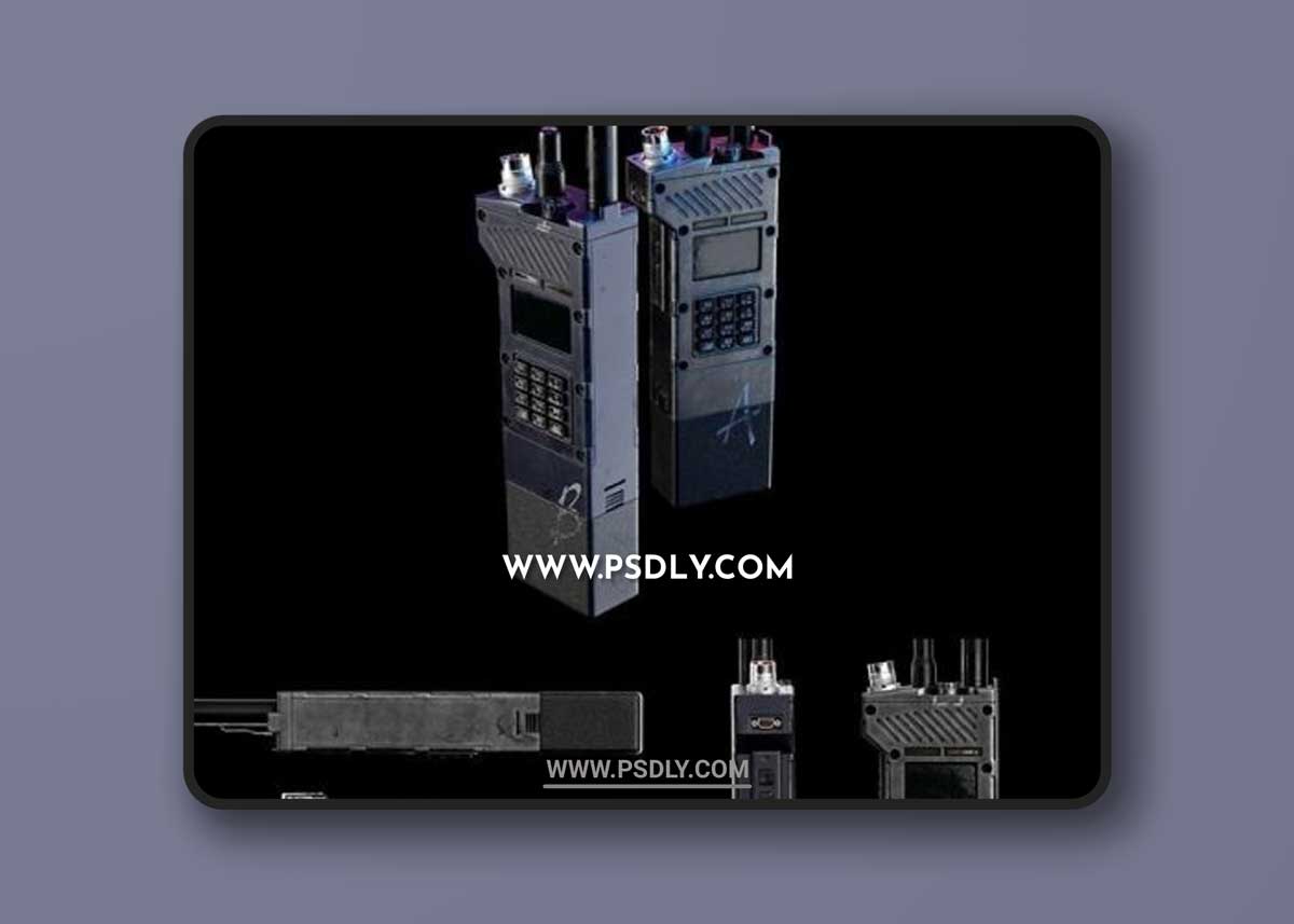 Old military radio 3D Model