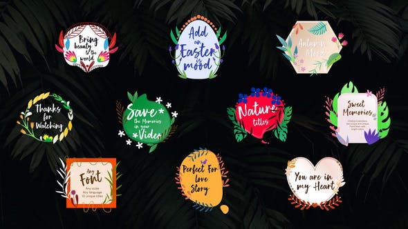 Videohive Nature Titles || After Effects 34601275