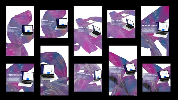 Videohive Soft Cloth Instagram Website Promo 34629414