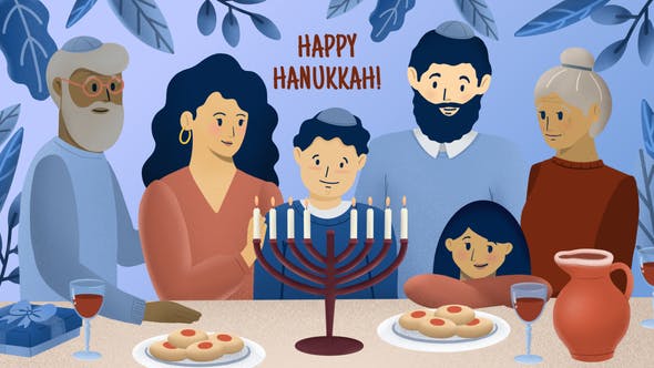 Videohive Hanukkah Greeting Opener 34614044