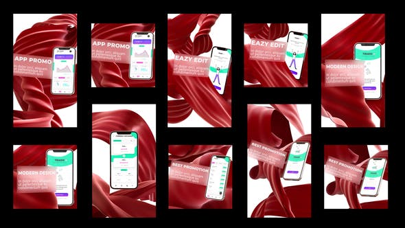 Videohive Soft Cloth Instagram App Promo 34503588