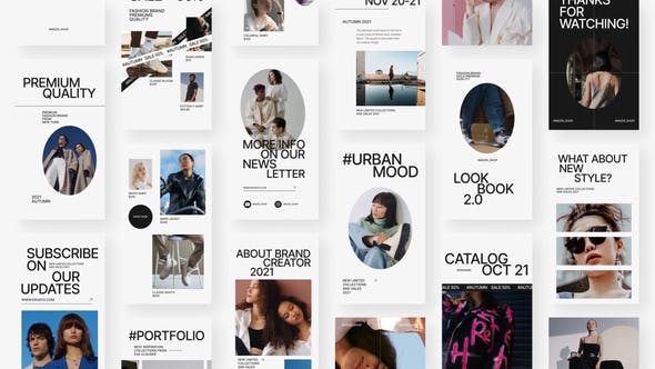 Videohive Swan - Stories Pack 34629581