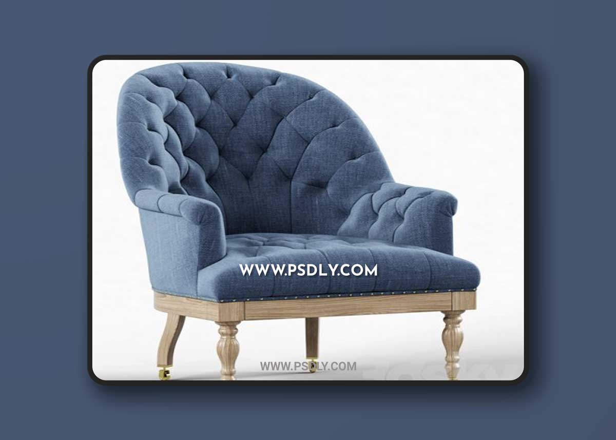 Restoration Hardware Vallette Chair 3D Models