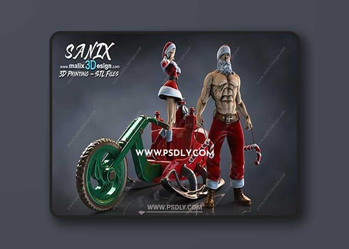 SANTA CLAUS SET - FOR 3D PRINTING