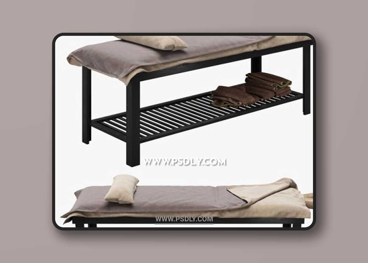 Spa Bed Massage Table - Beauty salon - 3D Models - 3DSKY