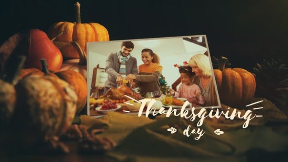 Videohive Thanksgiving Memories Slideshow 34519122