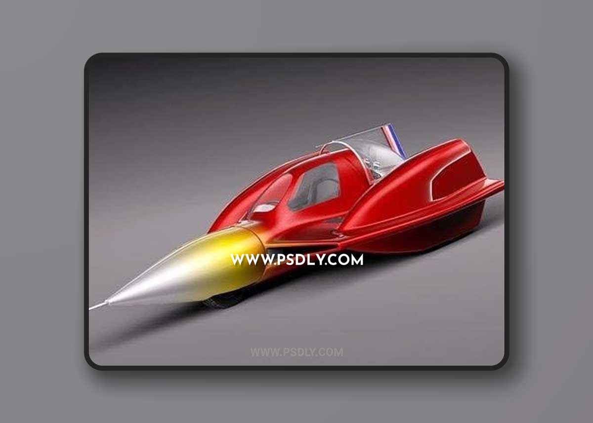Turbo Sonic Concept Car 3D Models