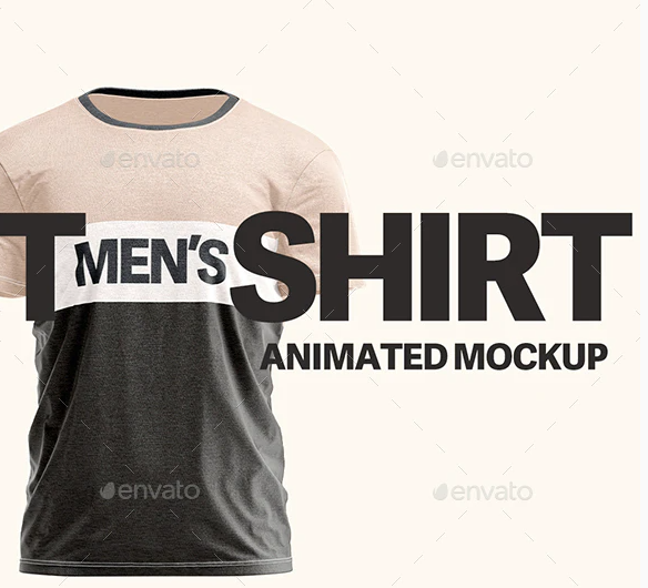 GraphicRiver - Men's T-shirt Animated Mockups Set 34463221