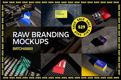 CreativeMarket - Raw Branding Mockups / Batch 00001 6606605