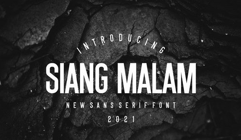 Siang Malam Font