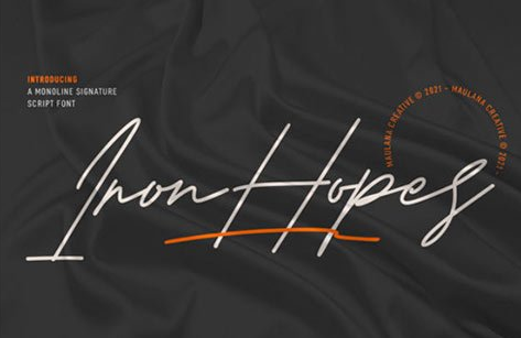 Iron Hopes Font