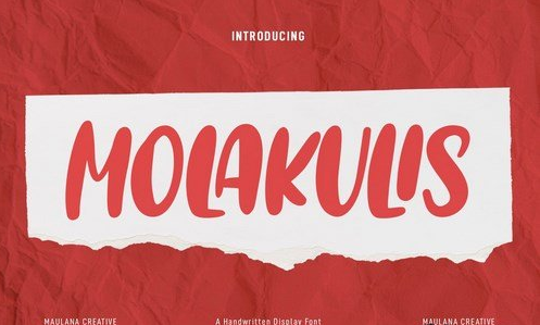 Molakulis Handwritten Display Font
