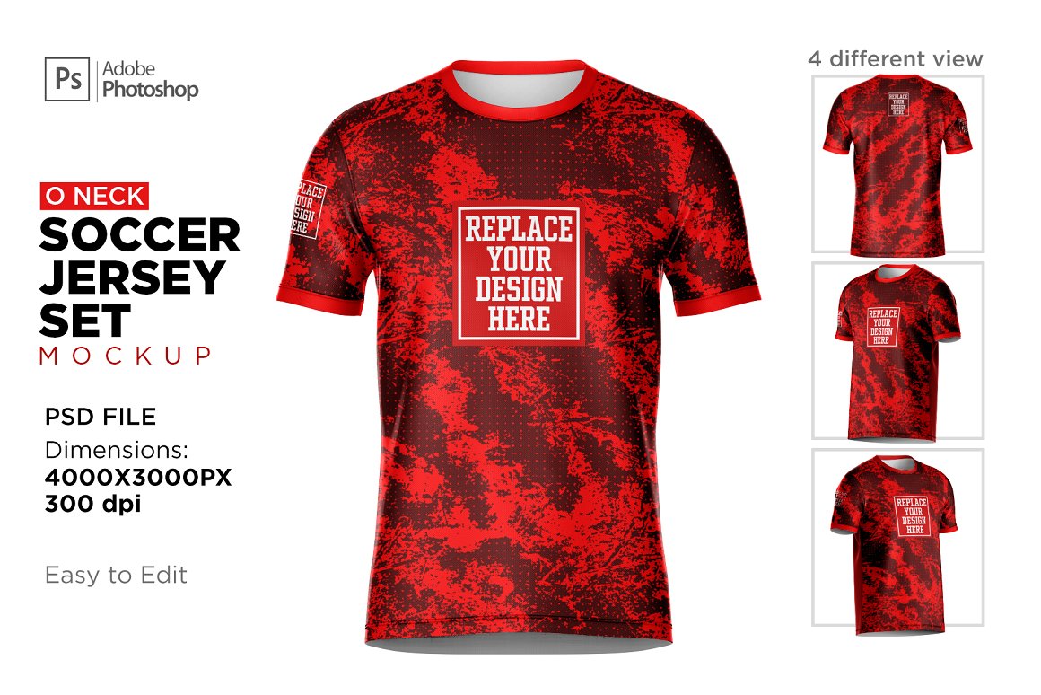 CreativeMarket - Short Sleeve Jersey Set Mockup 6509417