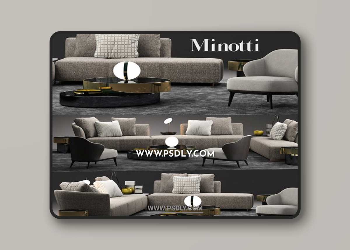 minotti lounge seymour sofa