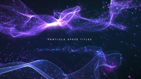 Videohive Particle Space Titles 19183164