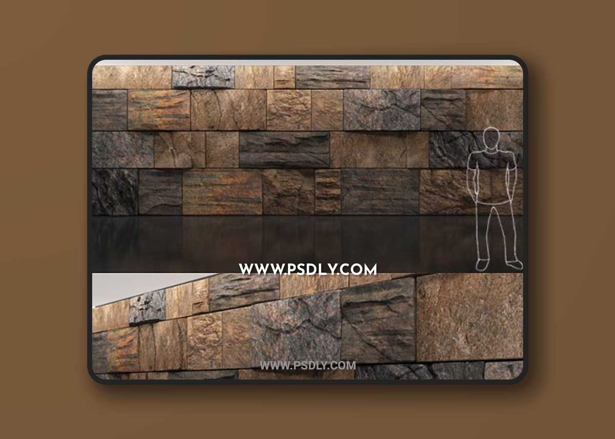 wild stone wall 3D Models