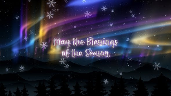 Videohive Christmas Lights Greetings 35183028