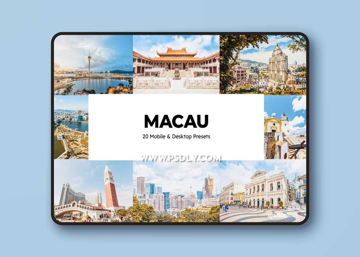 20 Macau Lightroom Presets and LUTs UU8A7SP