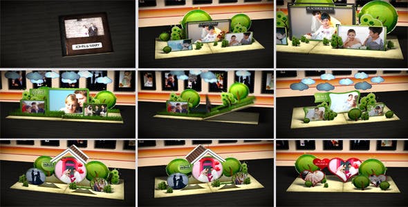 Videohive Wedding Pop Up Album 4070670