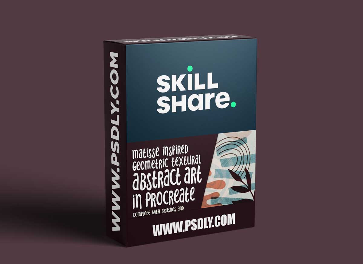 Abstract Geometric Textural Art Using Shapes in Procreate