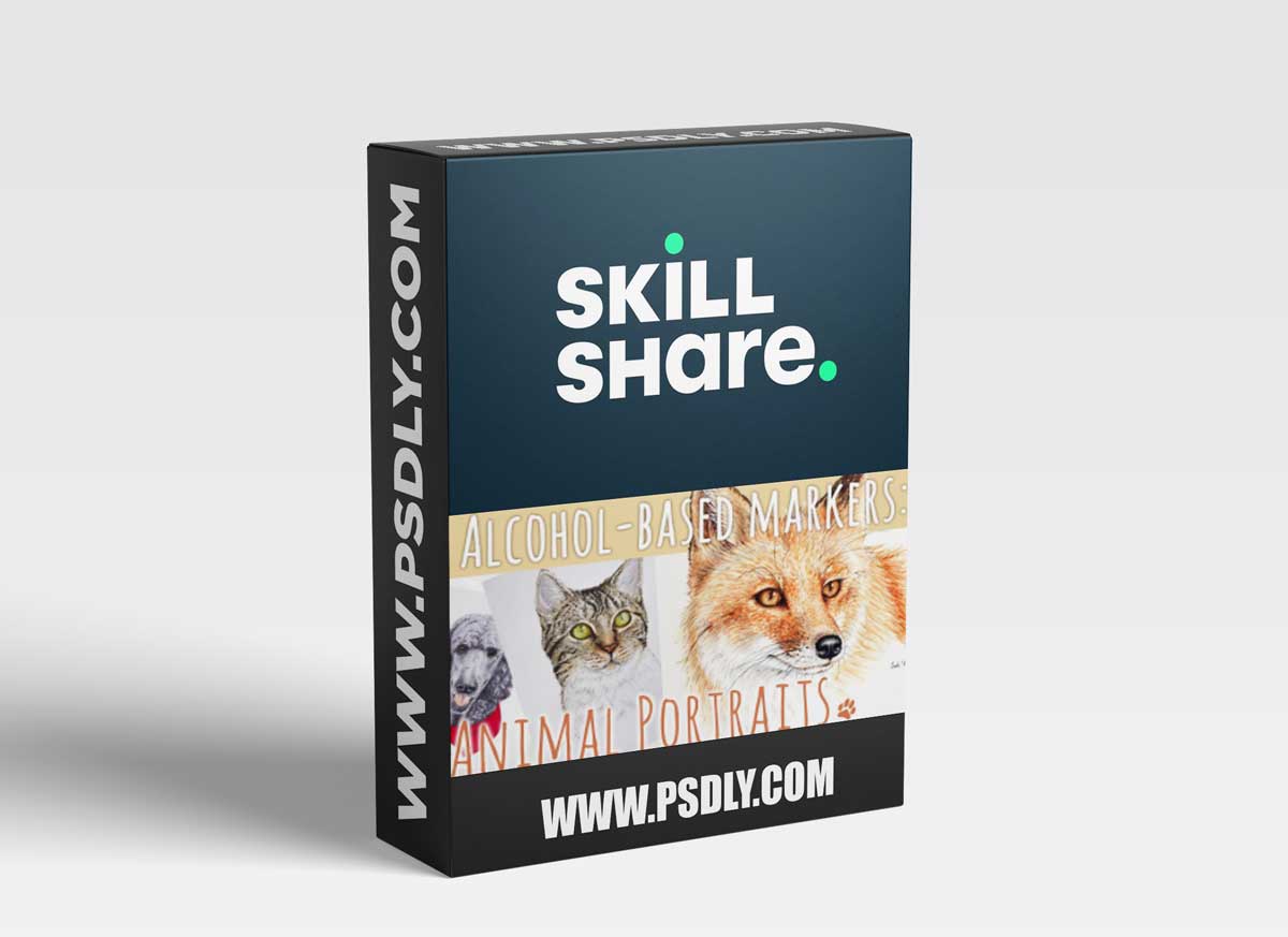 Alcohol-Based Markers: How to Render Fur and Create Your Own Animal Portrait