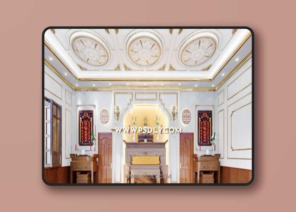 Altar room Scene Sketchup 3D Models