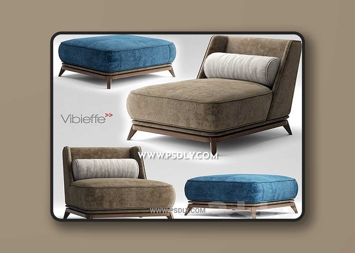 Armchair Vibieffe OPERA Armchair 3D Models
